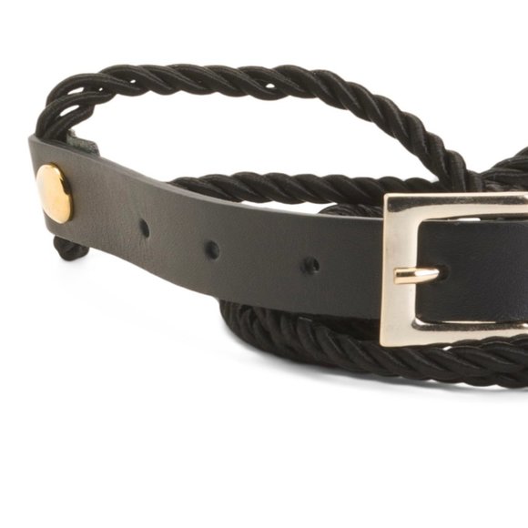 Martina Mori Leather Cord Belt